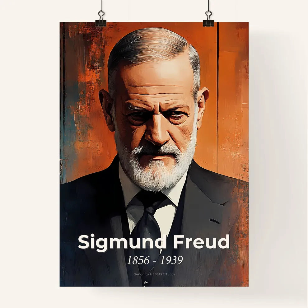 Portrait of Sigmund Freud Poster