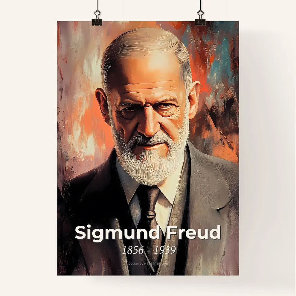 Portrait of Sigmund Freud Poster