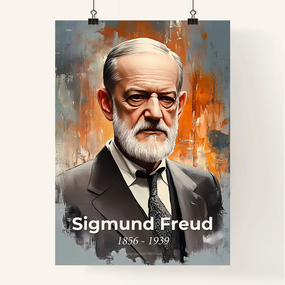 Portrait of Sigmund Freud Poster