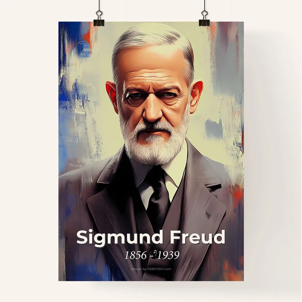 Portrait of Sigmund Freud Poster