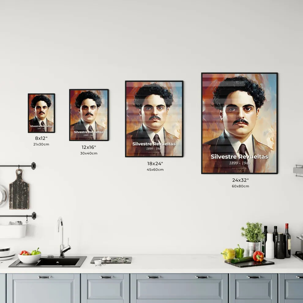 Portrait of Silvestre Revueltas Size Chart