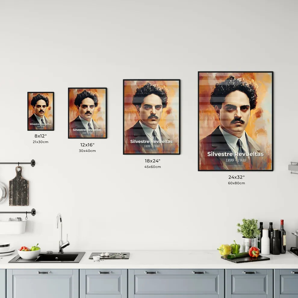 Portrait of Silvestre Revueltas Size Chart