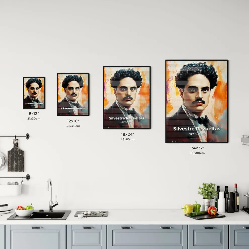 Portrait of Silvestre Revueltas Size Chart