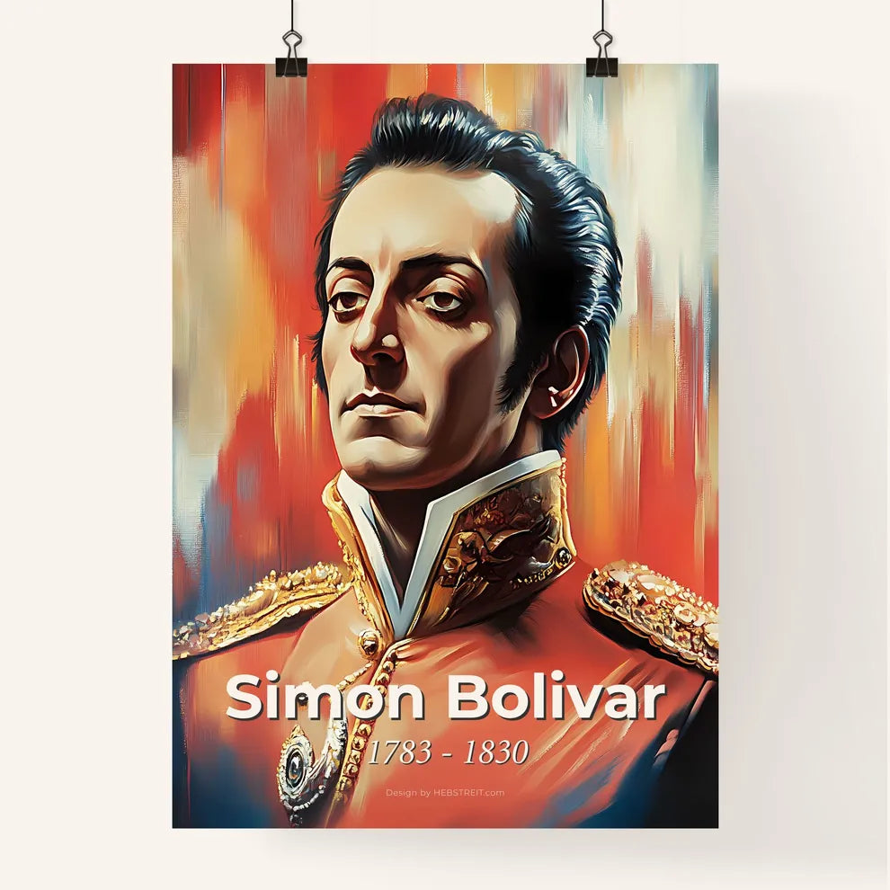Portrait of Simon Bolivar Poster