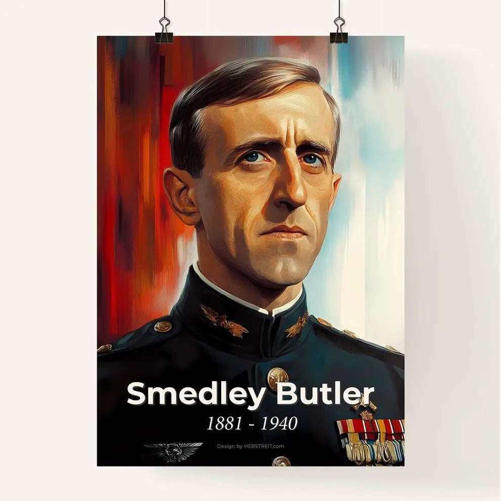 Portrait of Smedley Butler Poster