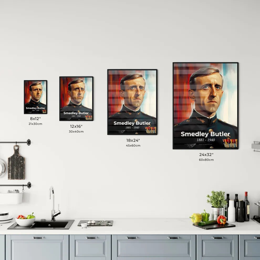 Portrait of Smedley Butler Size Chart