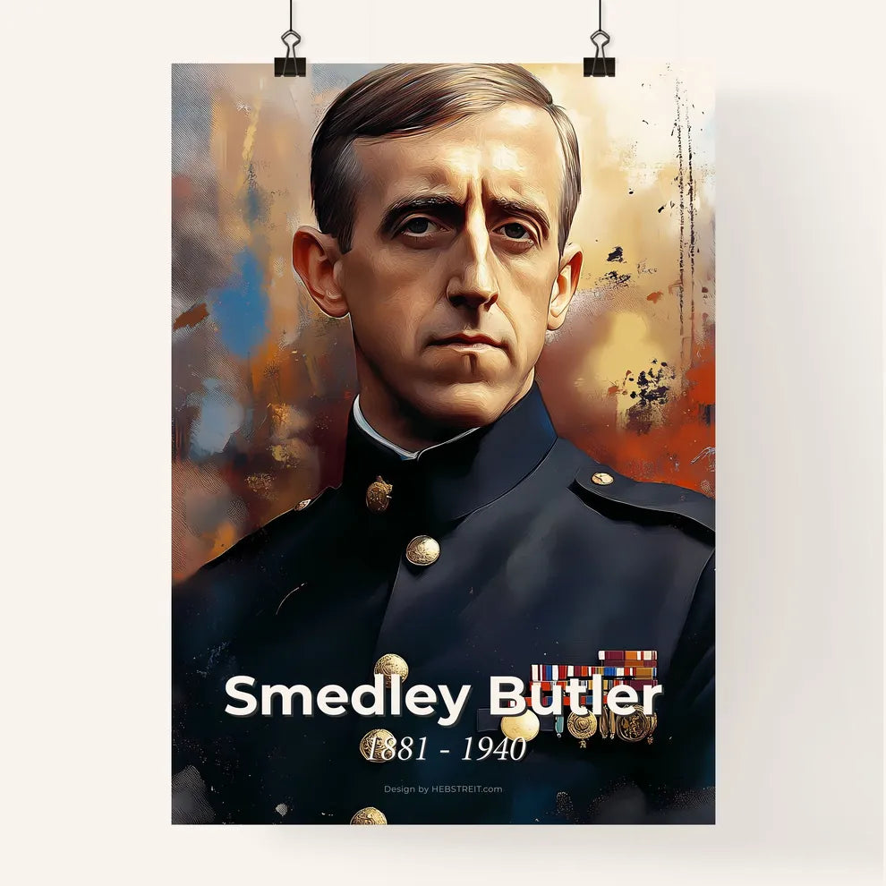 Portrait of Smedley Butler Poster