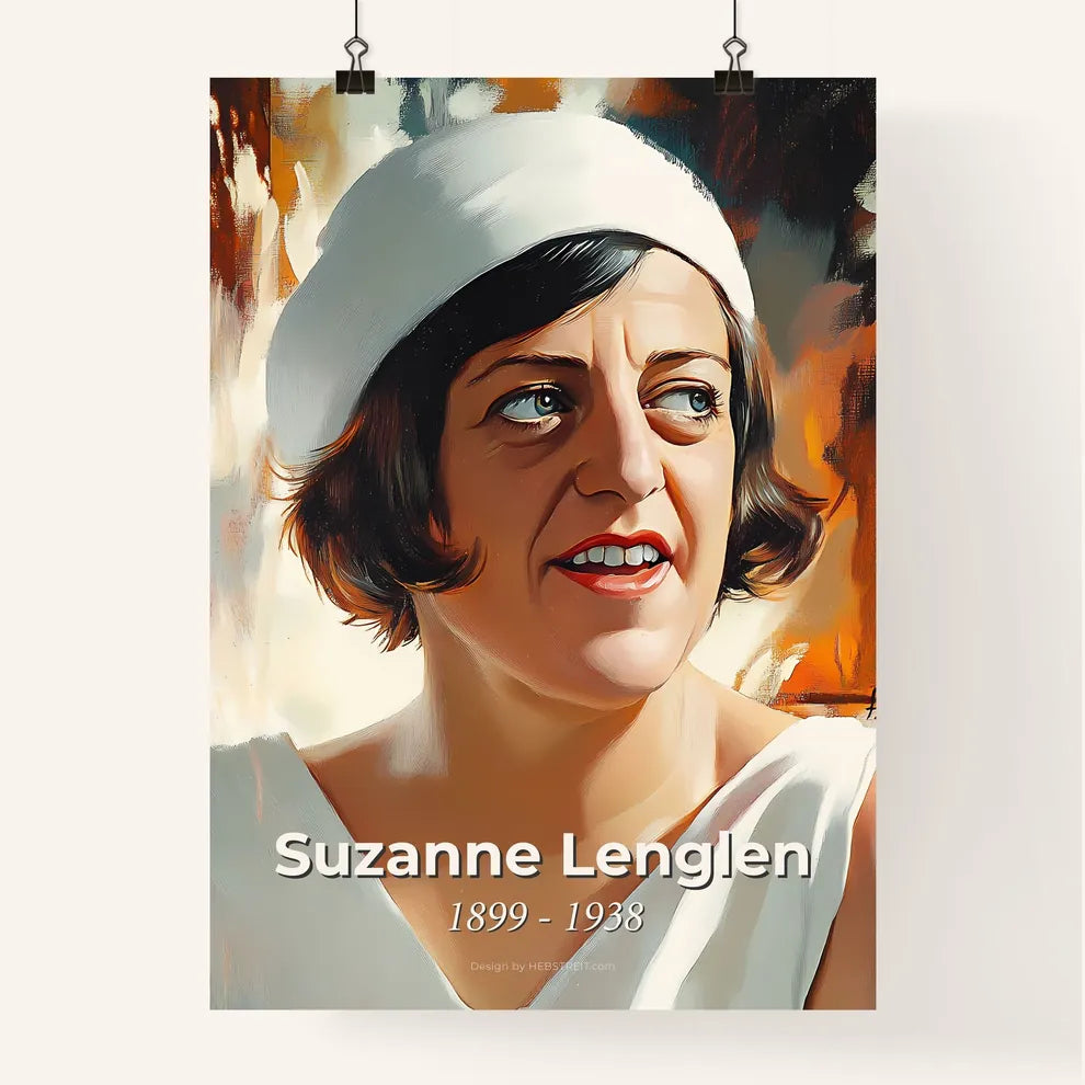 Portrait of Suzanne Lenglen Poster