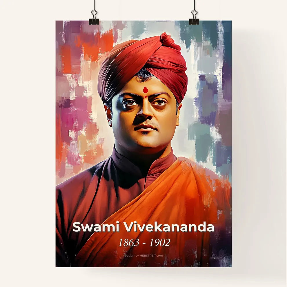Portrait of Swami Vivekananda Poster