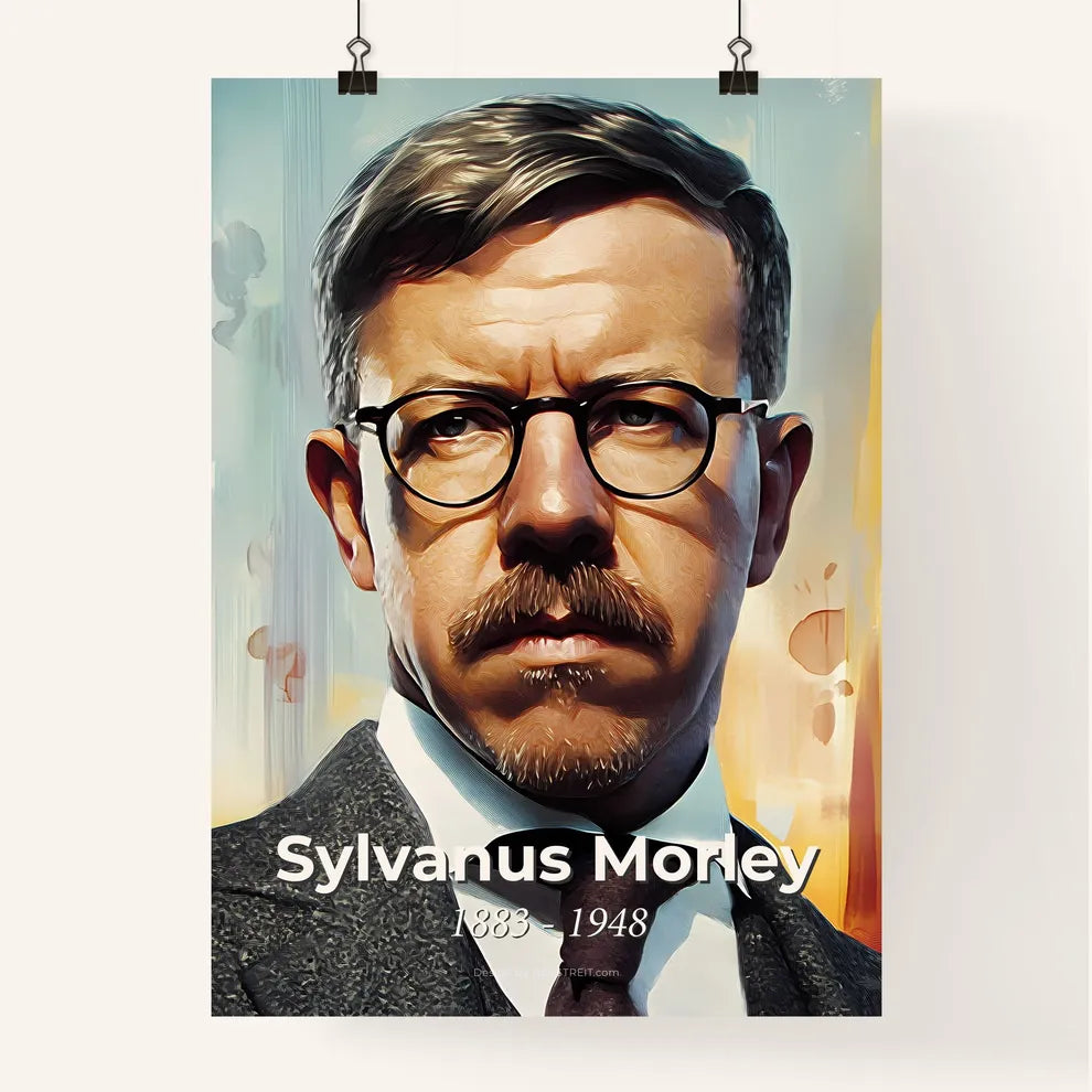 Portrait of Sylvanus Morley Poster