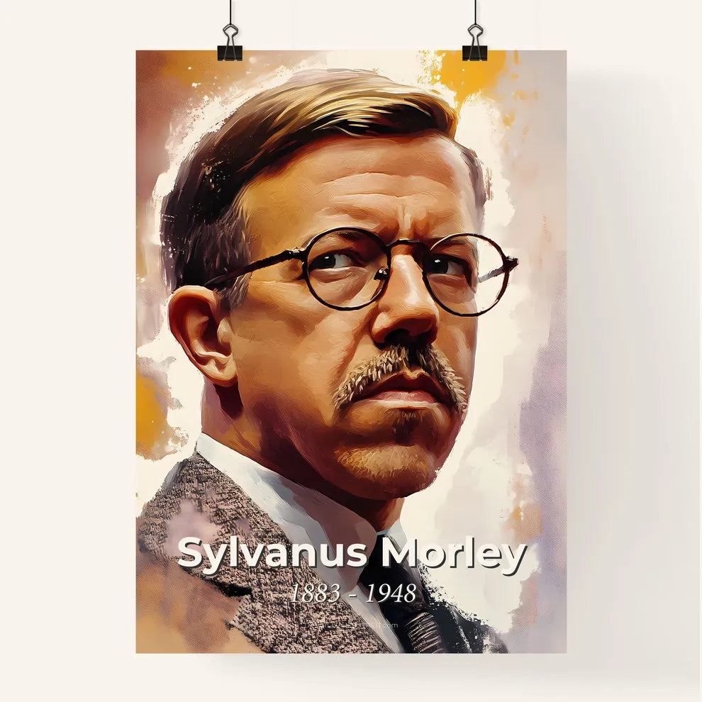 Portrait of Sylvanus Morley Poster