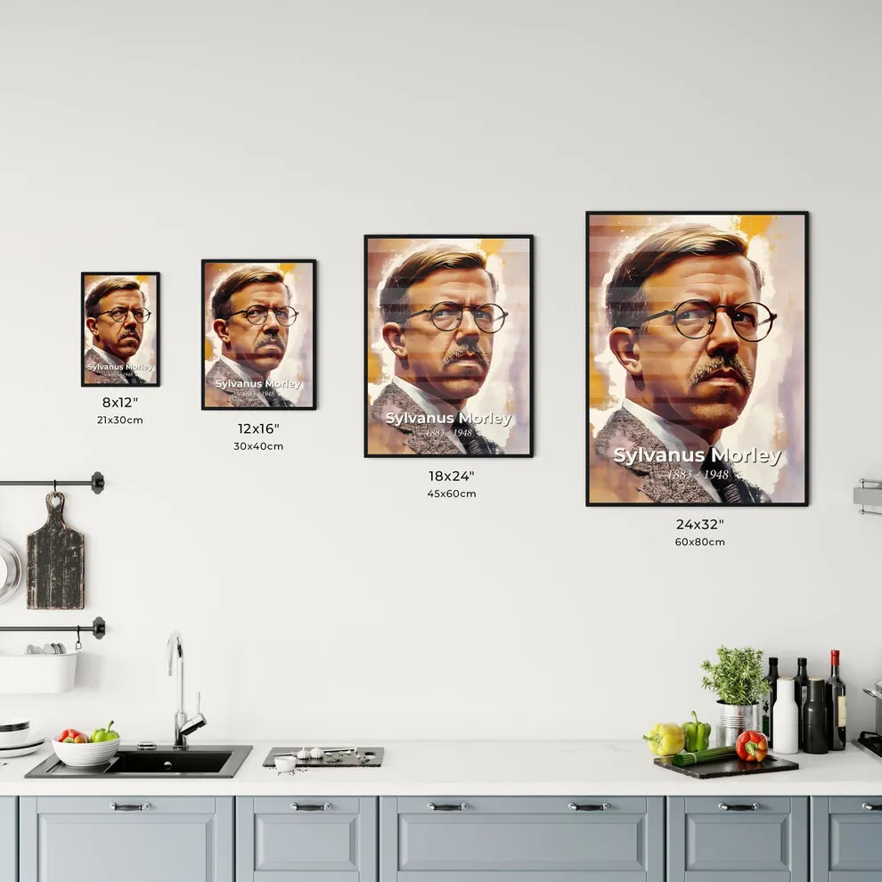 Portrait of Sylvanus Morley Size Chart