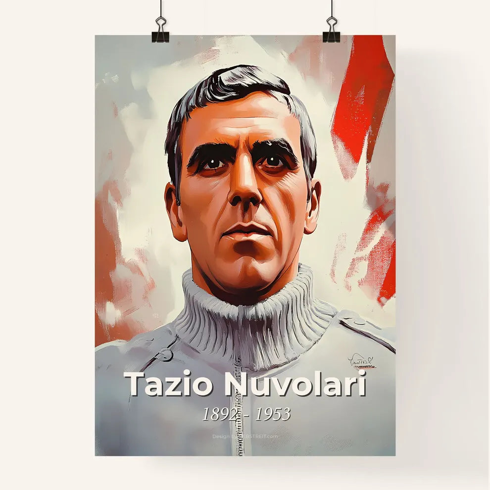 Portrait of Tazio Nuvolari Poster