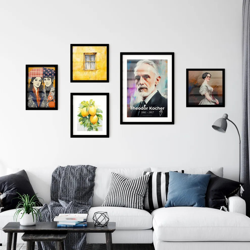 Portrait of Theodor Kocher Wall Art