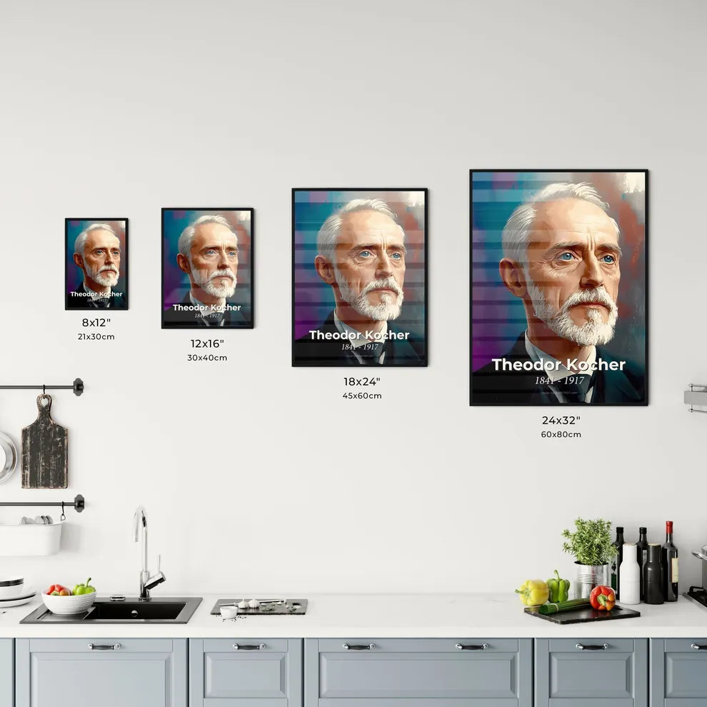 Portrait of Theodor Kocher Size Chart