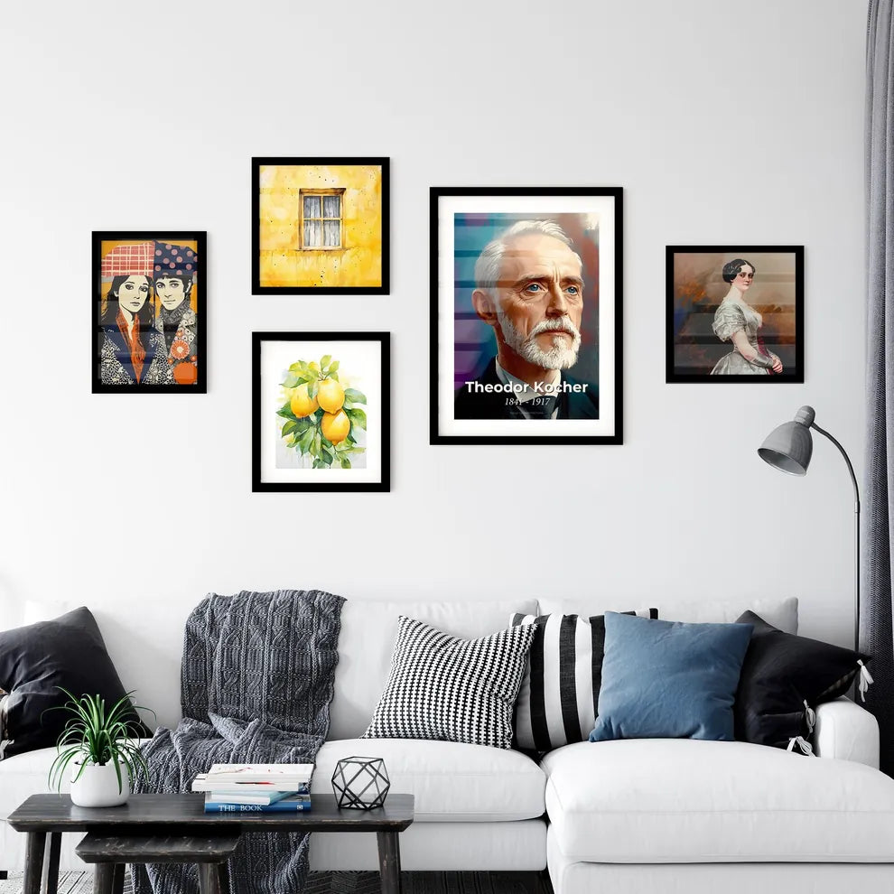 Portrait of Theodor Kocher Wall Art