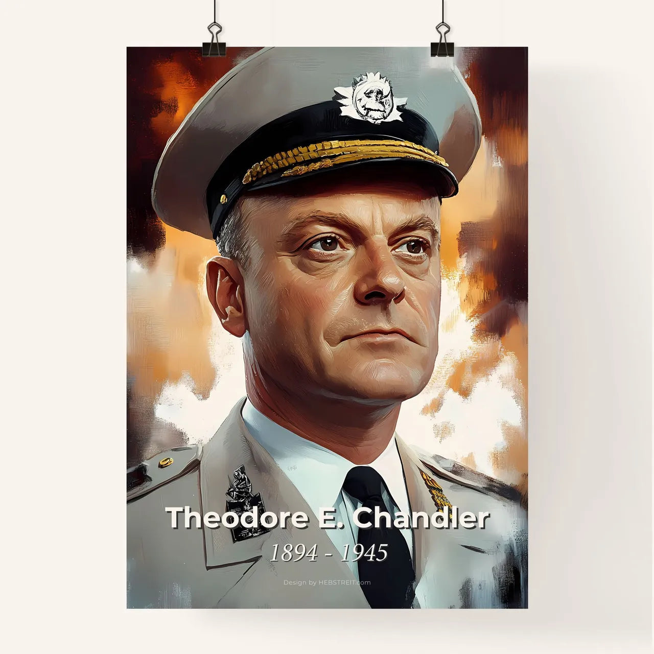 Portrait of Theodore E. Chandler Poster