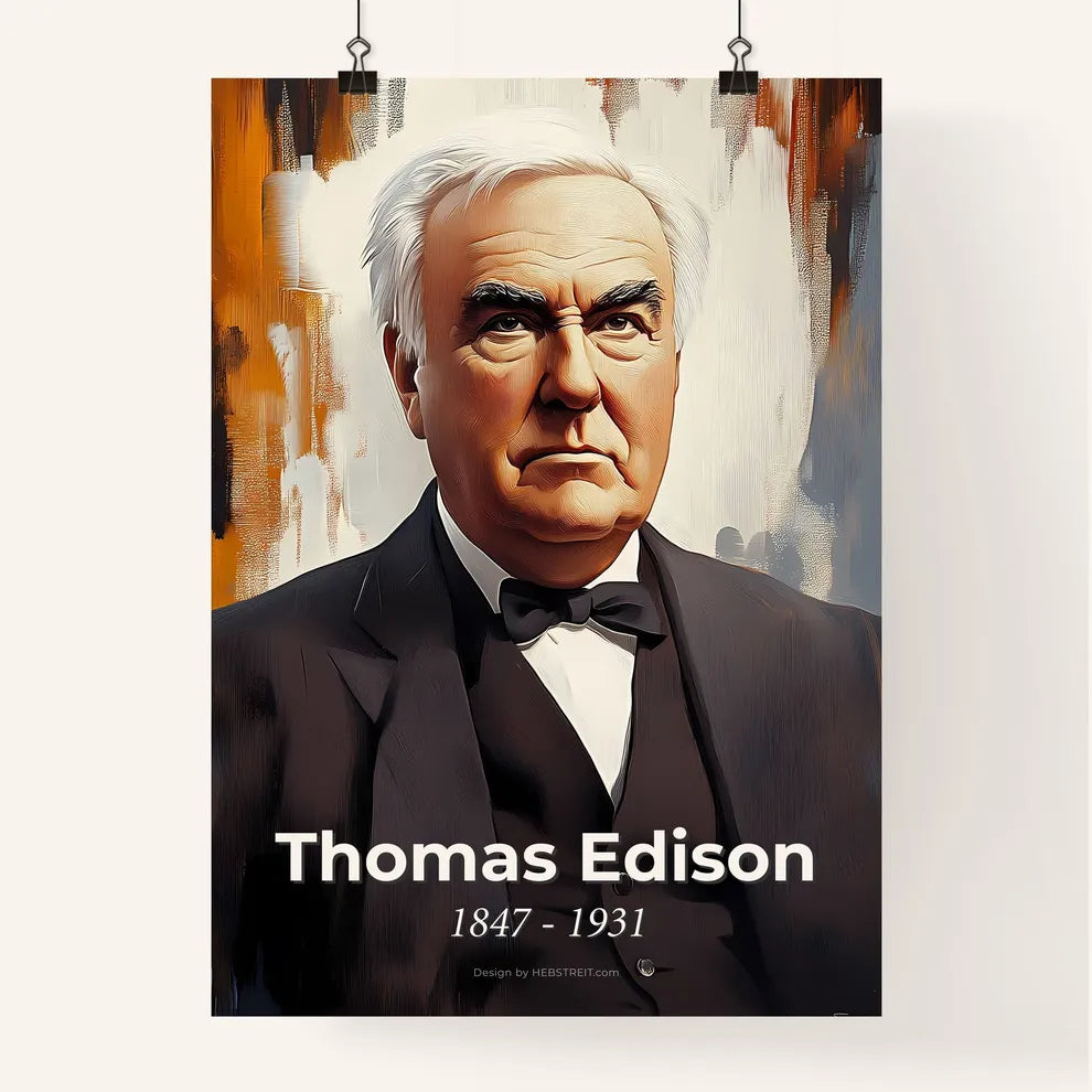 Portrait of Thomas Edison Poster