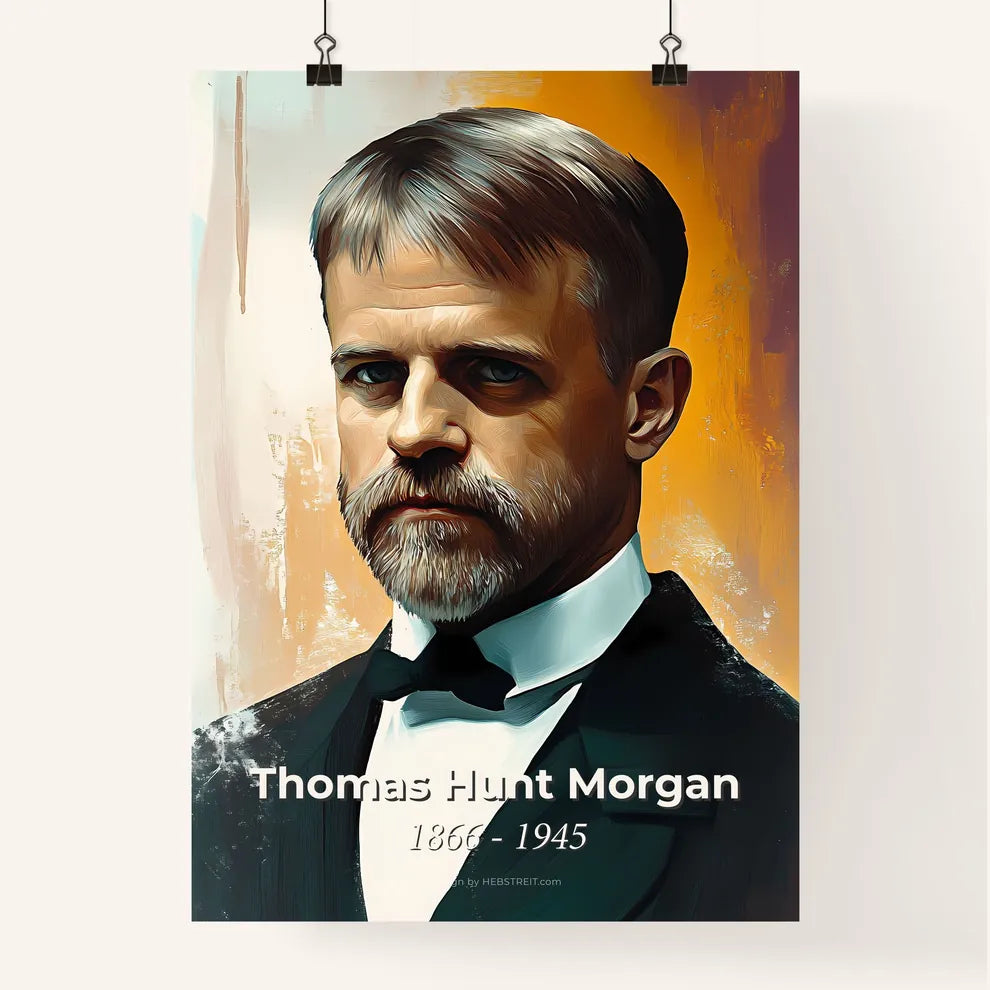 Portrait of Thomas Hunt Morgan Poster