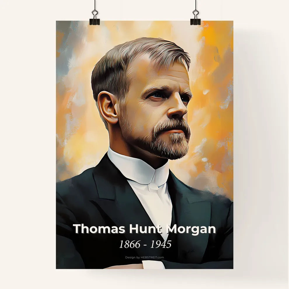 Portrait of Thomas Hunt Morgan Poster