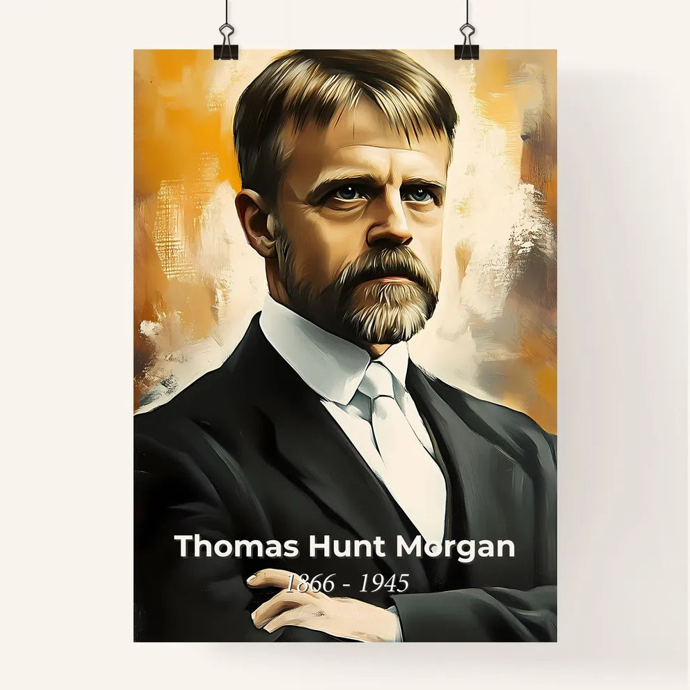 Portrait of Thomas Hunt Morgan Poster