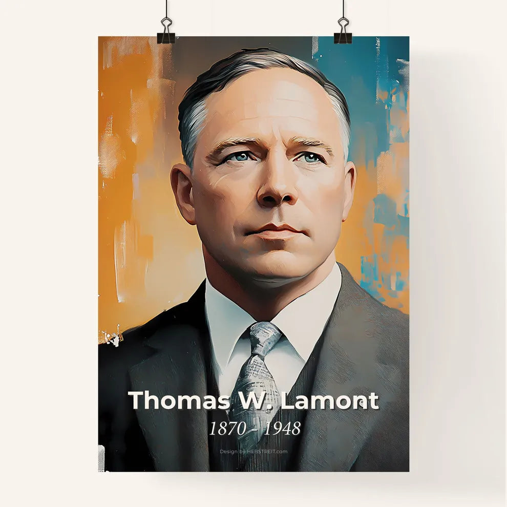 Portrait of Thomas W. Lamont Poster