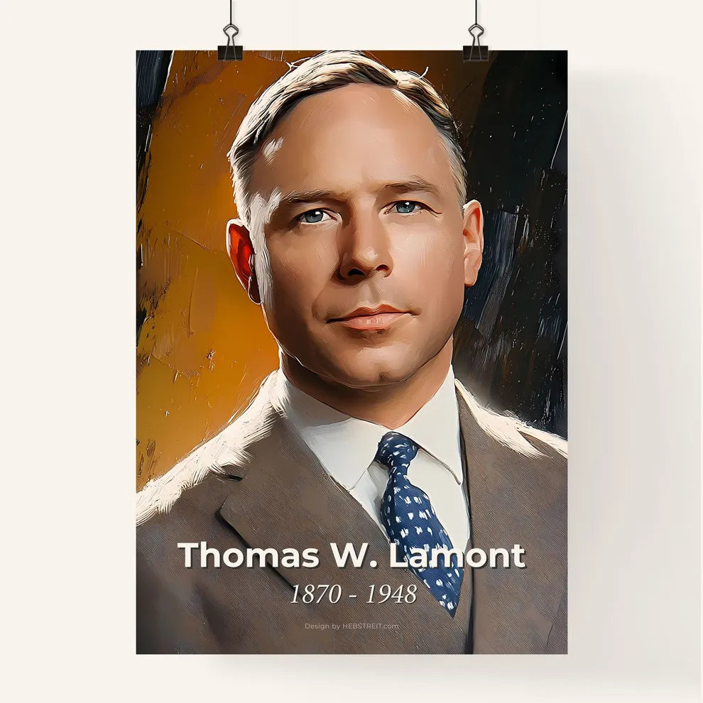 Portrait of Thomas W. Lamont Poster