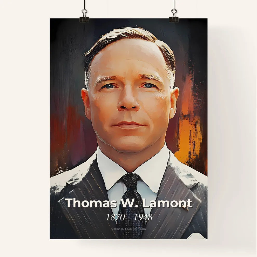 Portrait of Thomas W. Lamont Poster