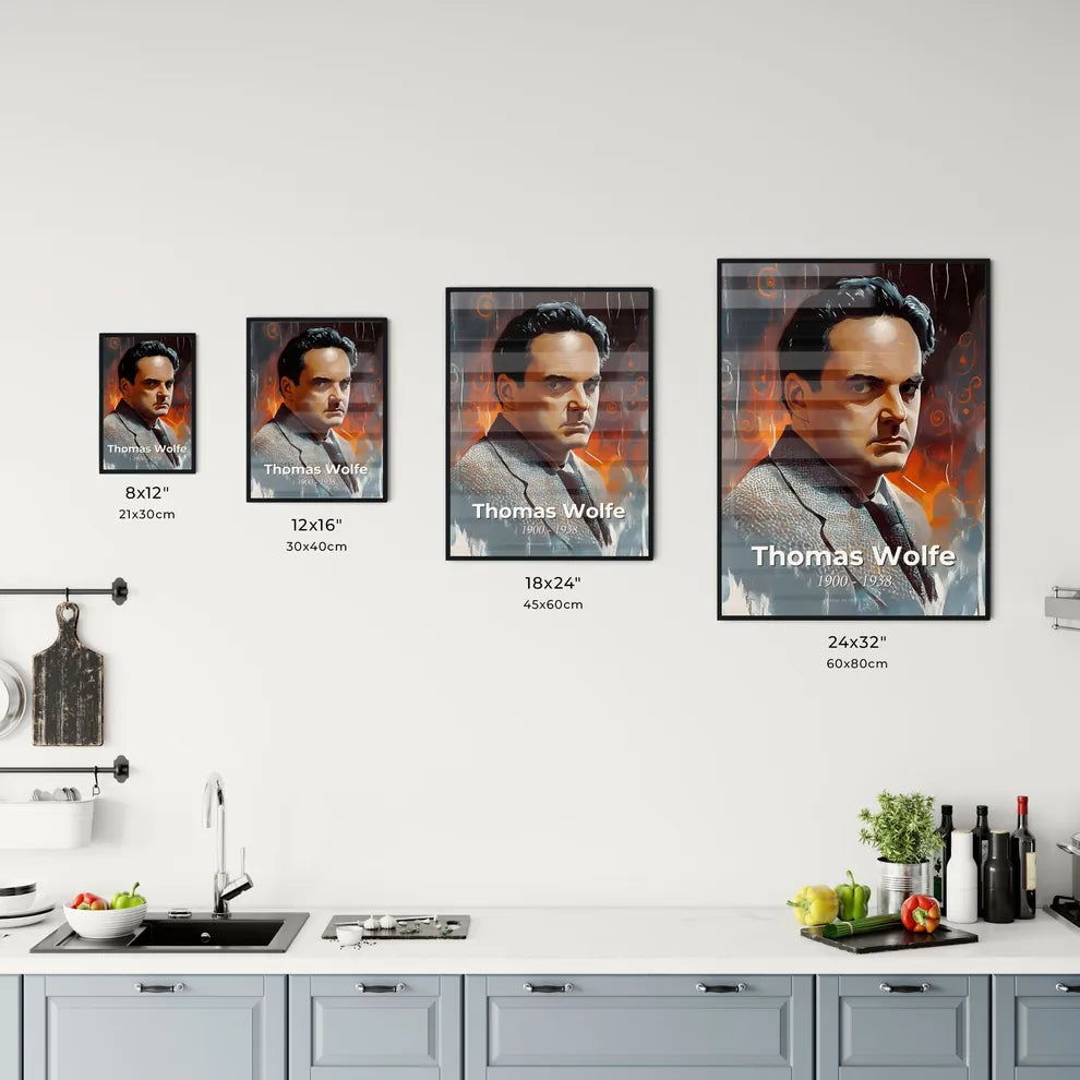 Portrait of Thomas Wolfe Size Chart