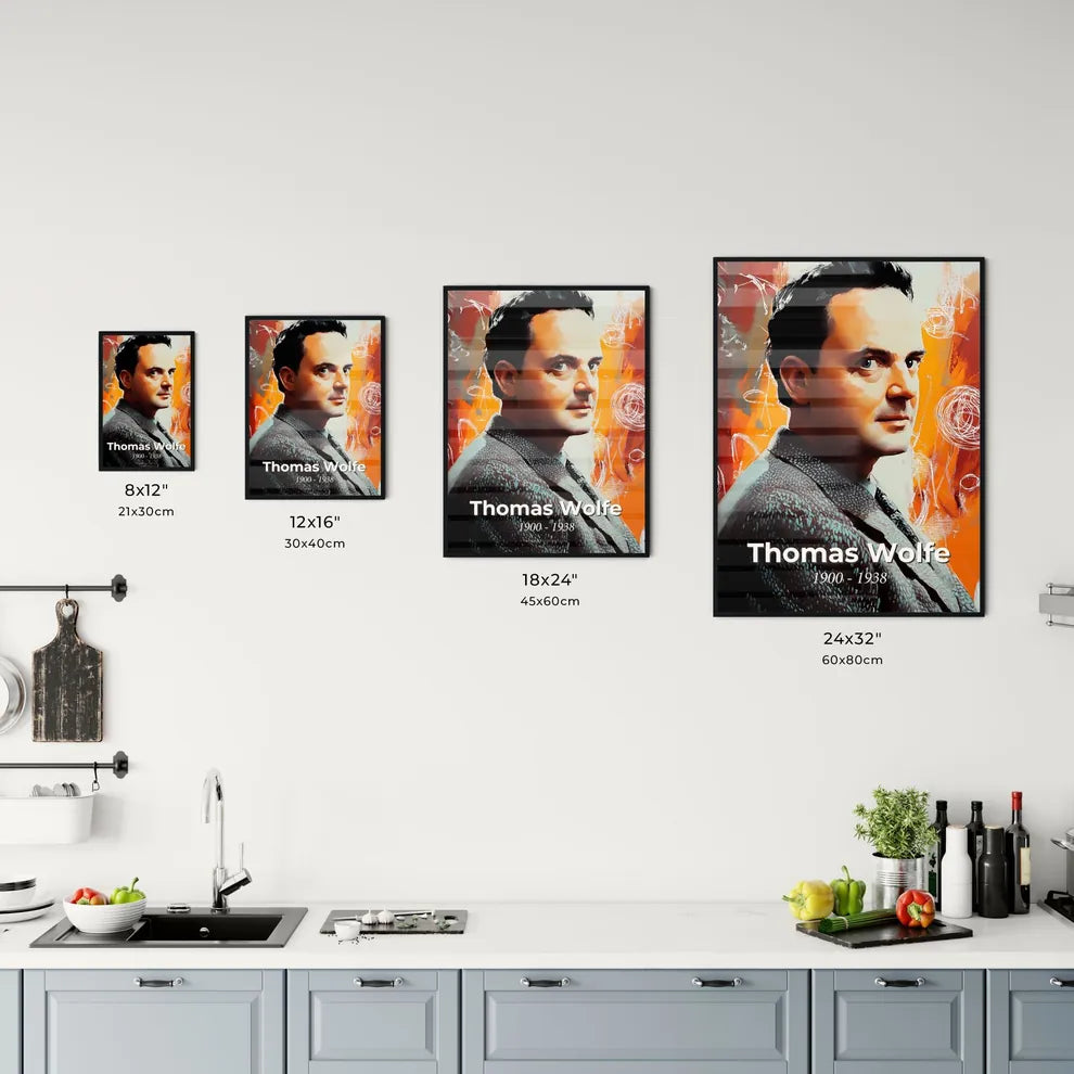 Portrait of Thomas Wolfe Size Chart