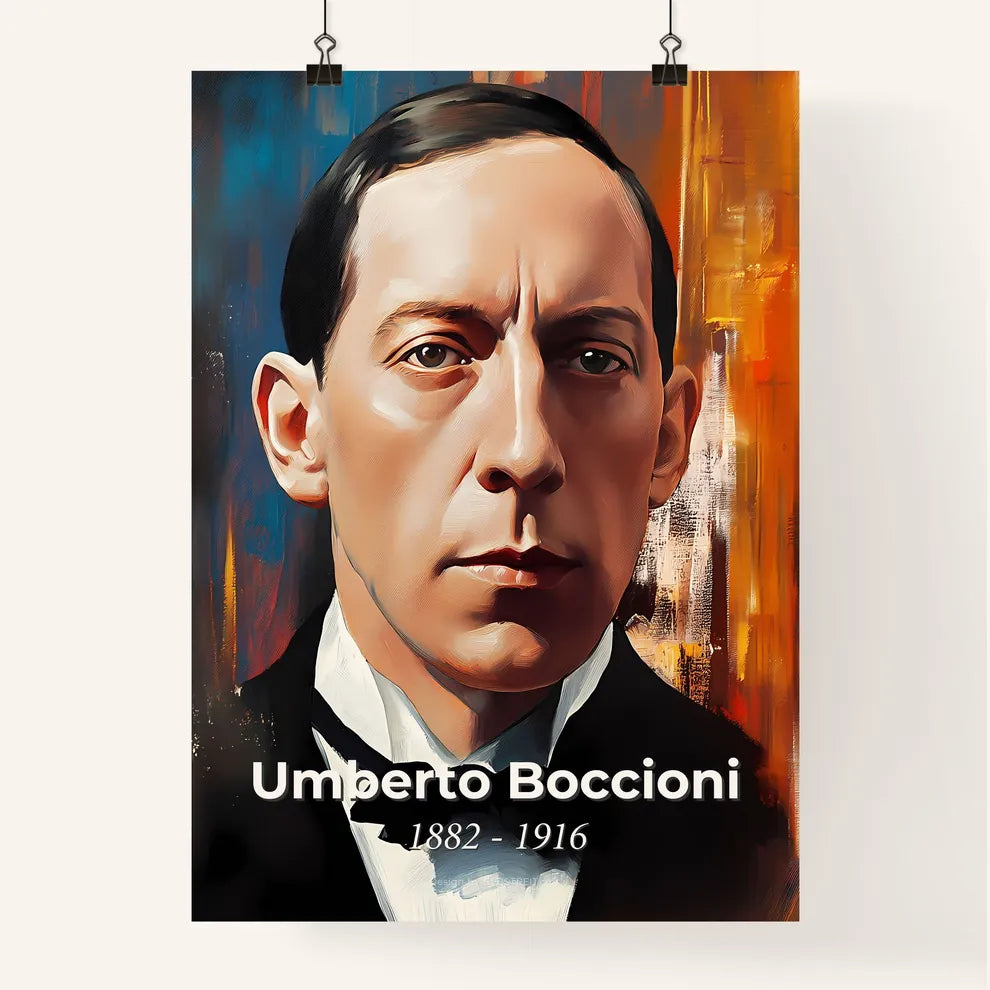 Portrait of Umberto Boccioni Poster