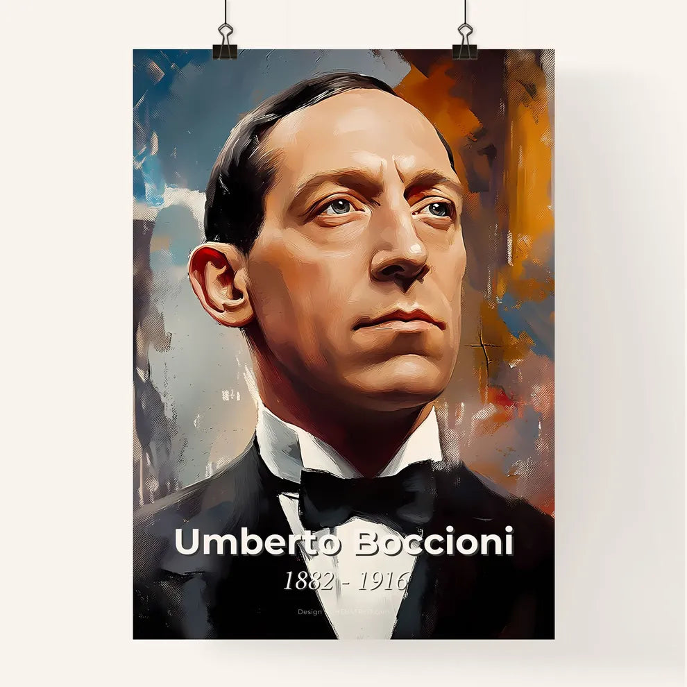 Portrait of Umberto Boccioni Poster
