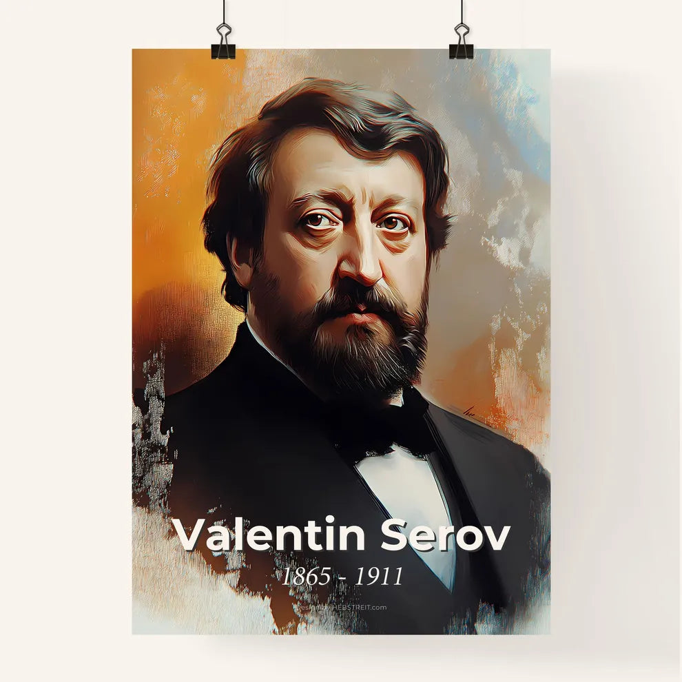 Portrait of Valentin Serov Poster