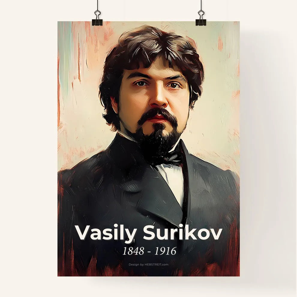 Portrait of Vasily Surikov Poster