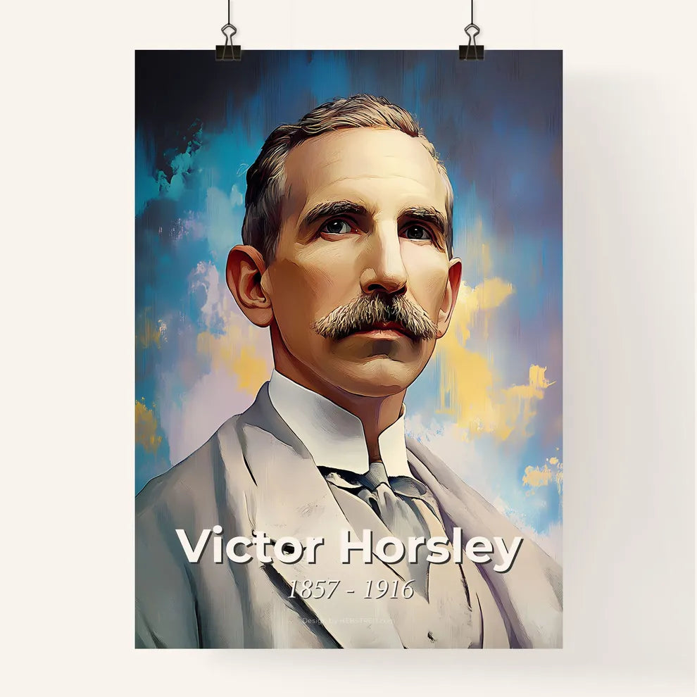 Portrait of Victor Horsley Poster