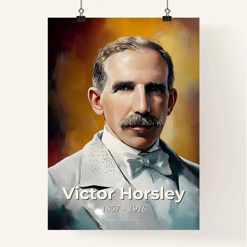 Portrait of Victor Horsley Poster