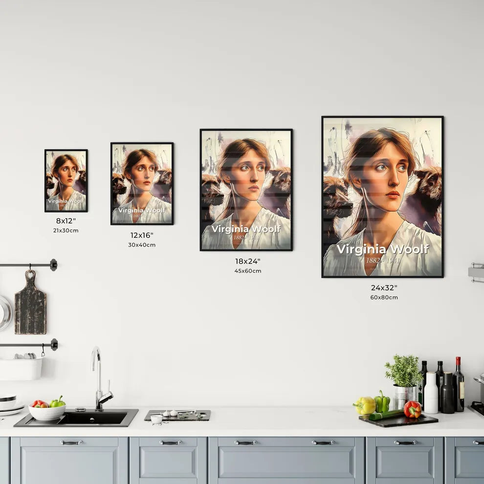 Portrait of Virginia Woolf Size Chart