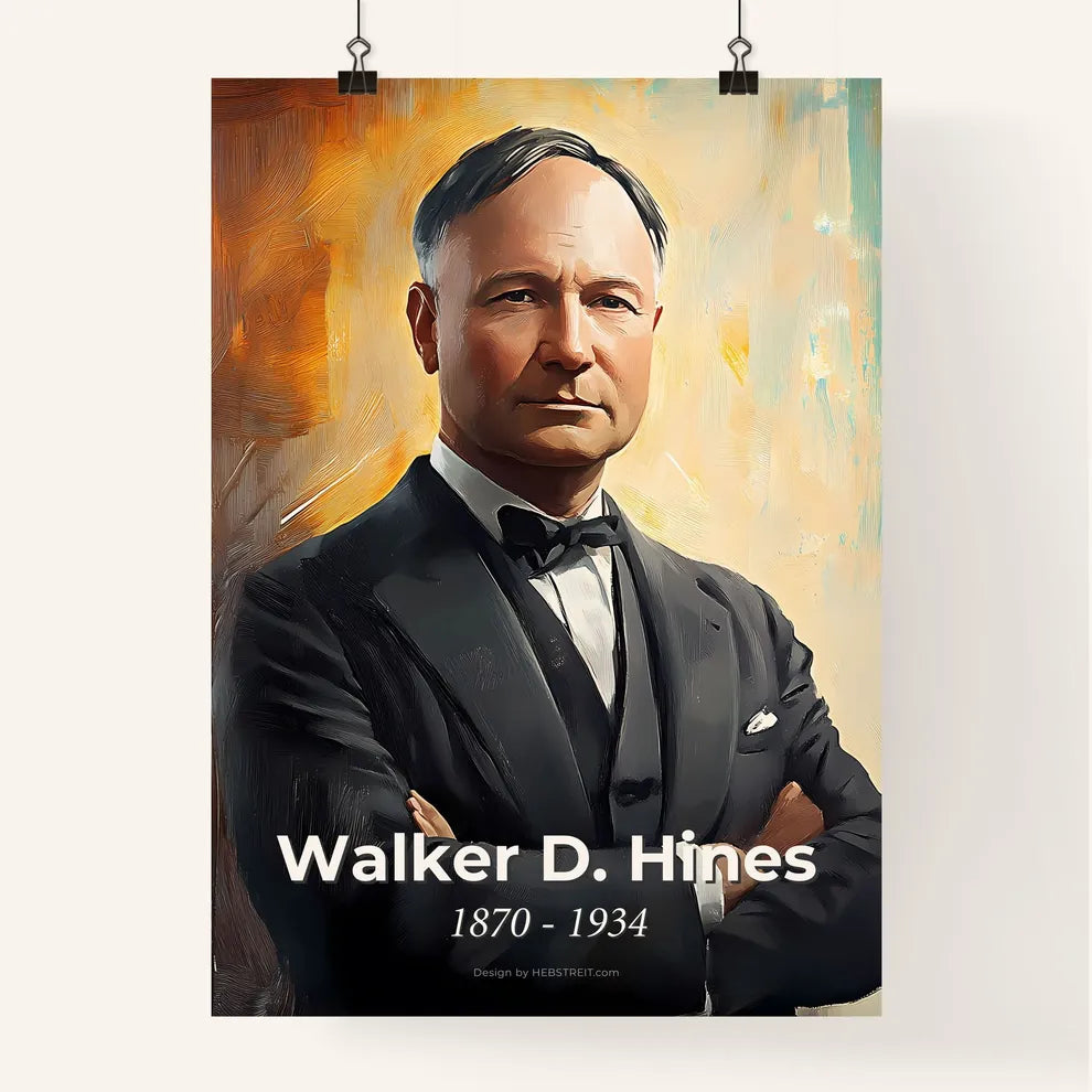 Portrait of Walker D. Hines Poster