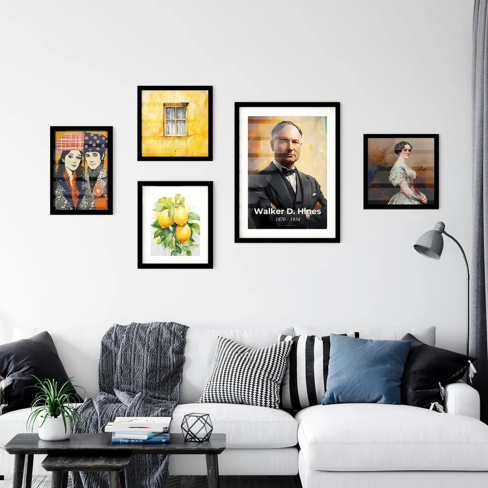 Portrait of Walker D. Hines Wall Art
