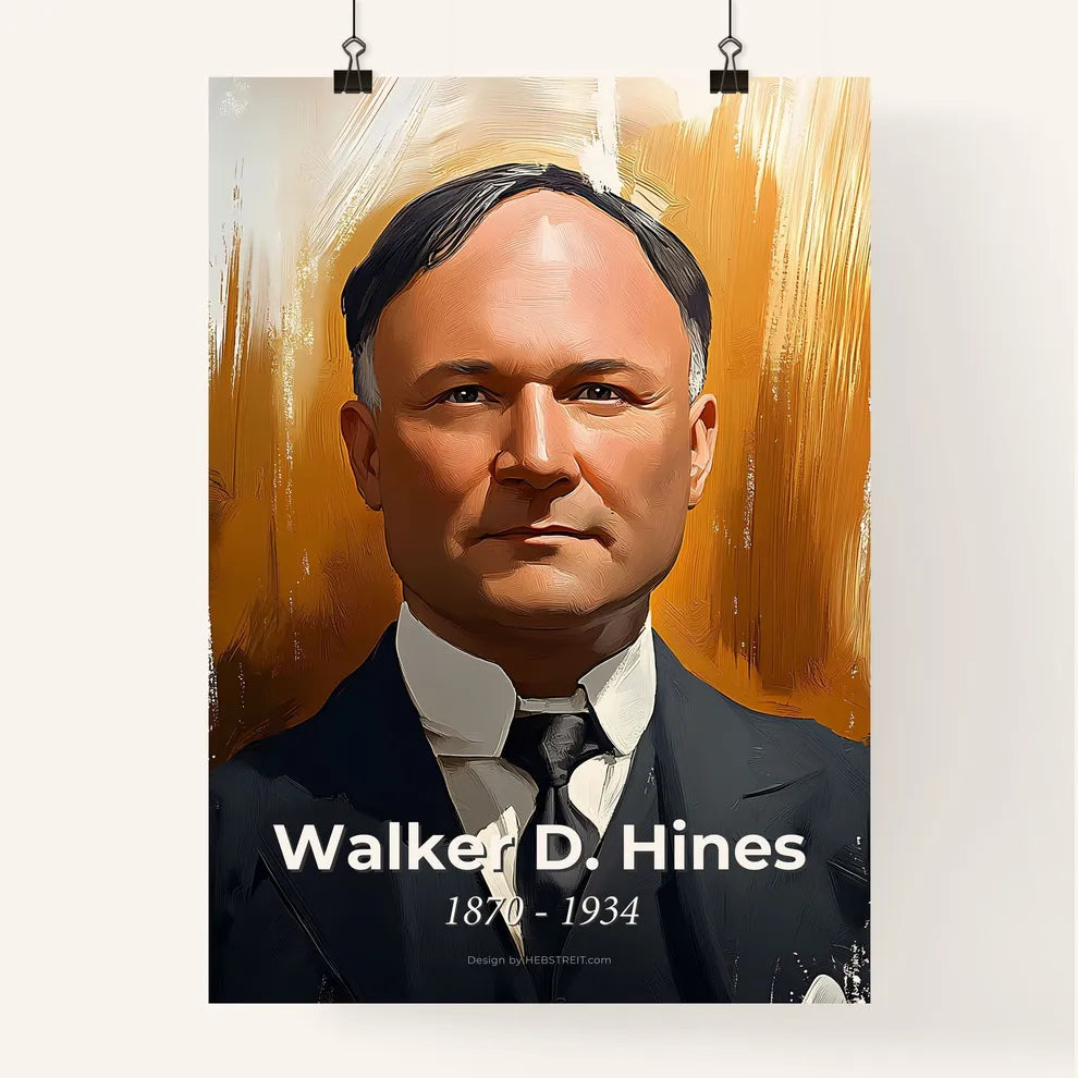 Portrait of Walker D. Hines Poster