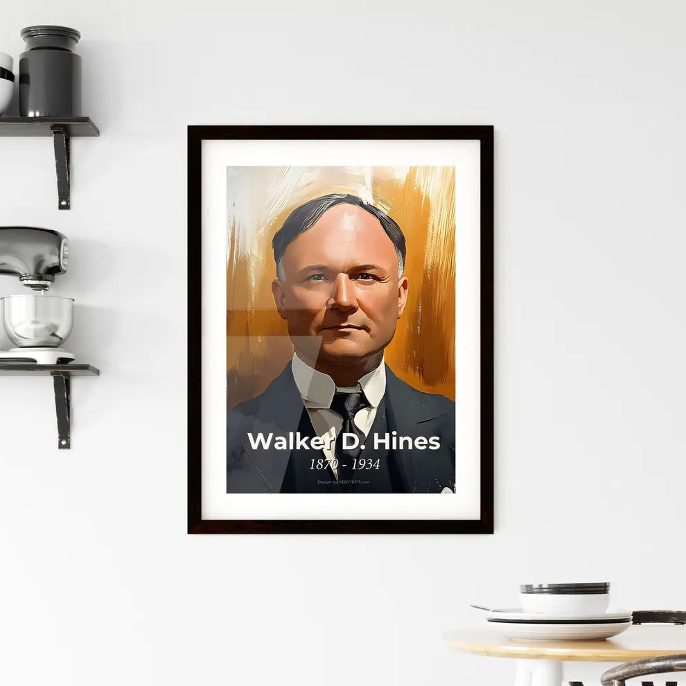 Portrait of Walker D. Hines Hangings