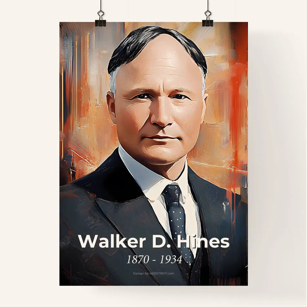 Portrait of Walker D. Hines Poster