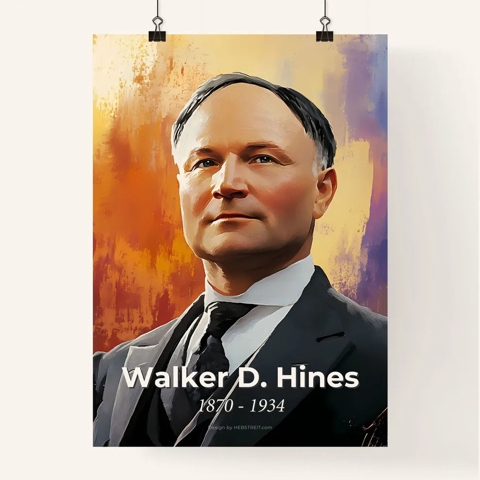 Portrait of Walker D. Hines Poster