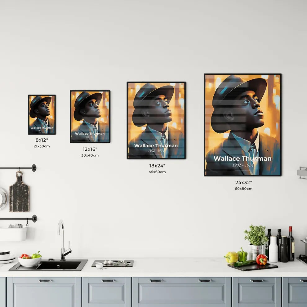 Portrait of Wallace Thurman Size Chart