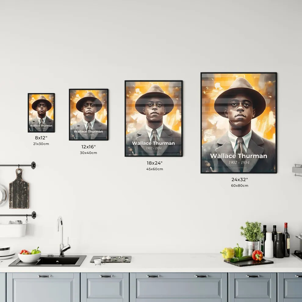 Portrait of Wallace Thurman Size Chart