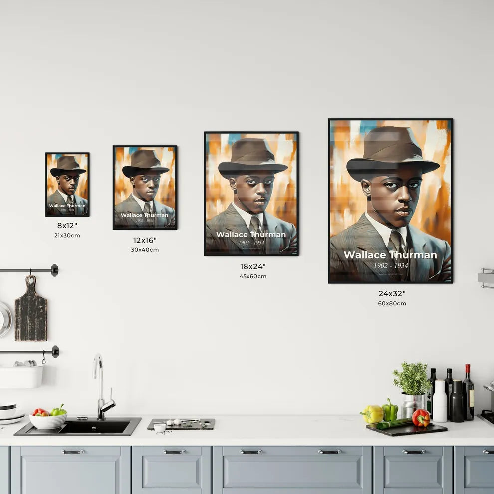 Portrait of Wallace Thurman Size Chart