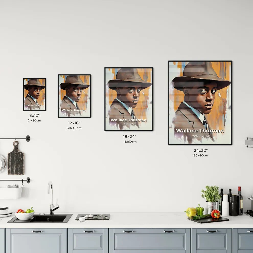 Portrait of Wallace Thurman Size Chart