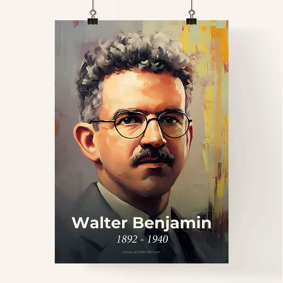 Portrait of Walter Benjamin Poster