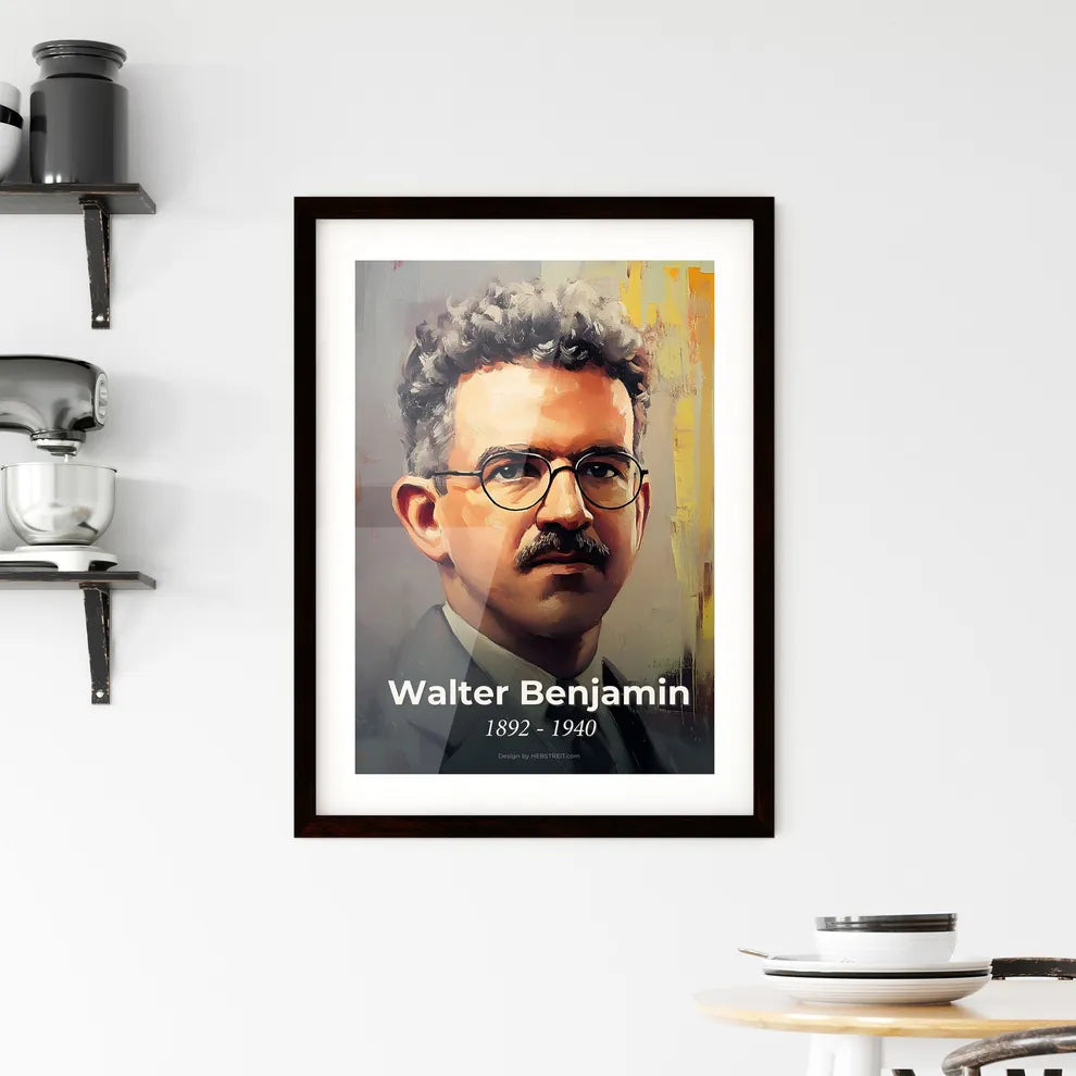 Portrait of Walter Benjamin Hangings