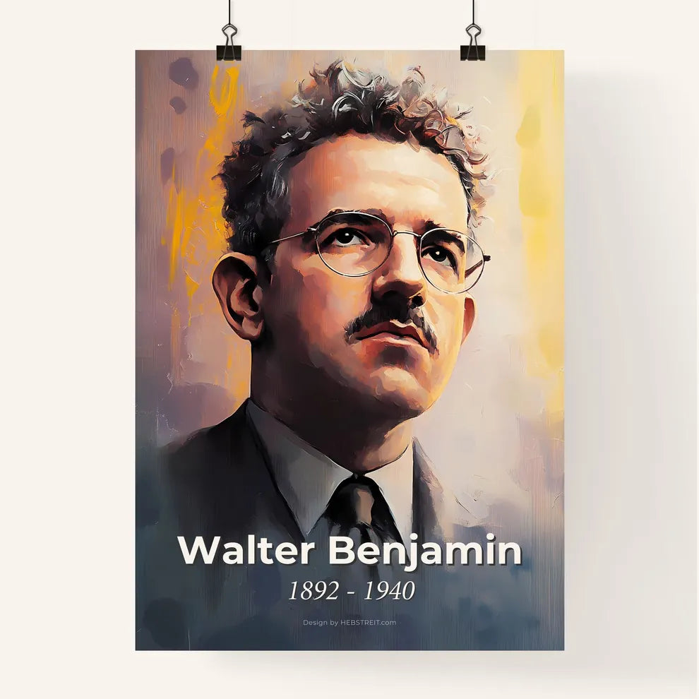 Portrait of Walter Benjamin Poster